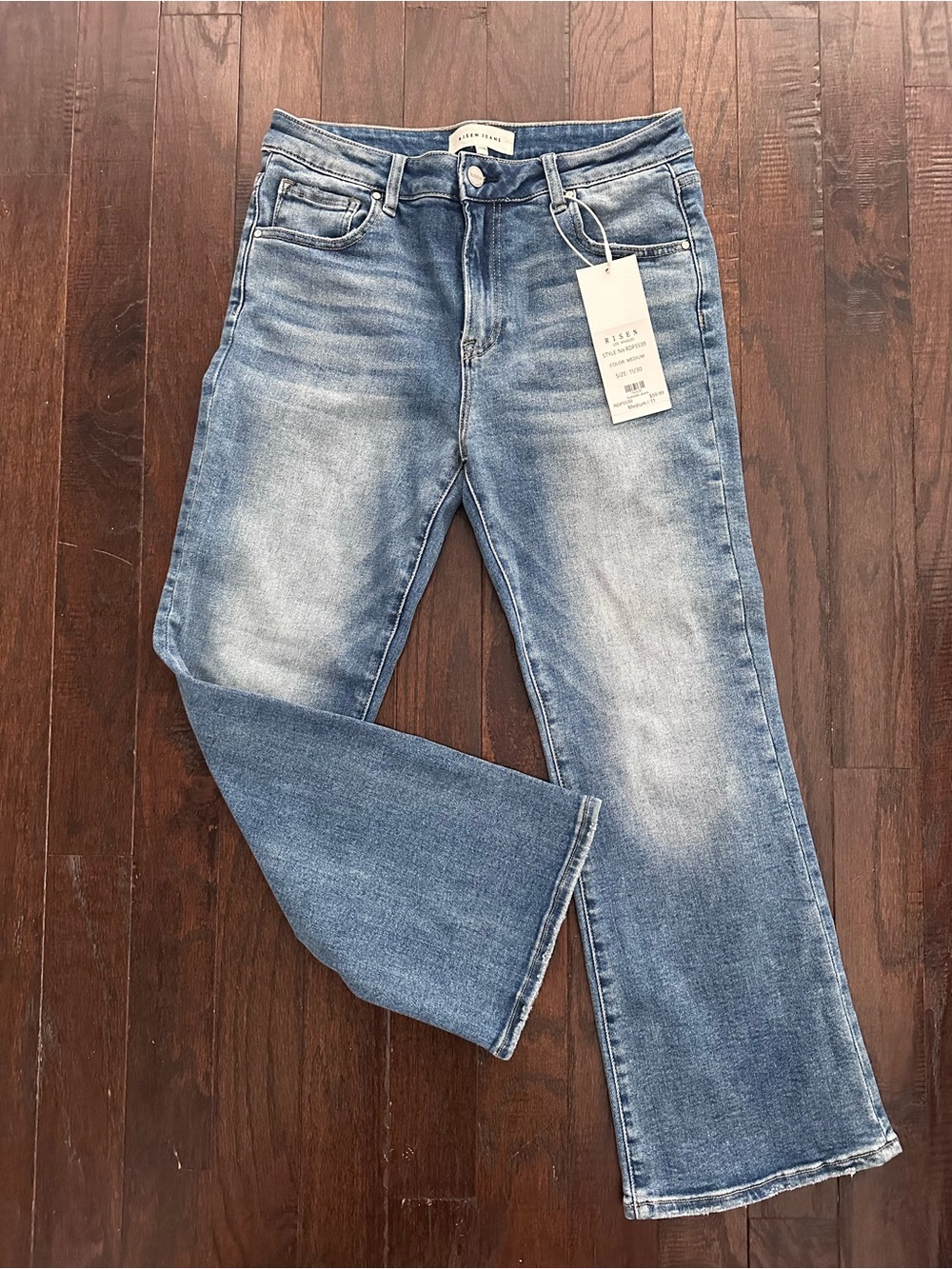 NWT Risen Mid-Rise Ankle Crop Jeans, size 11/30